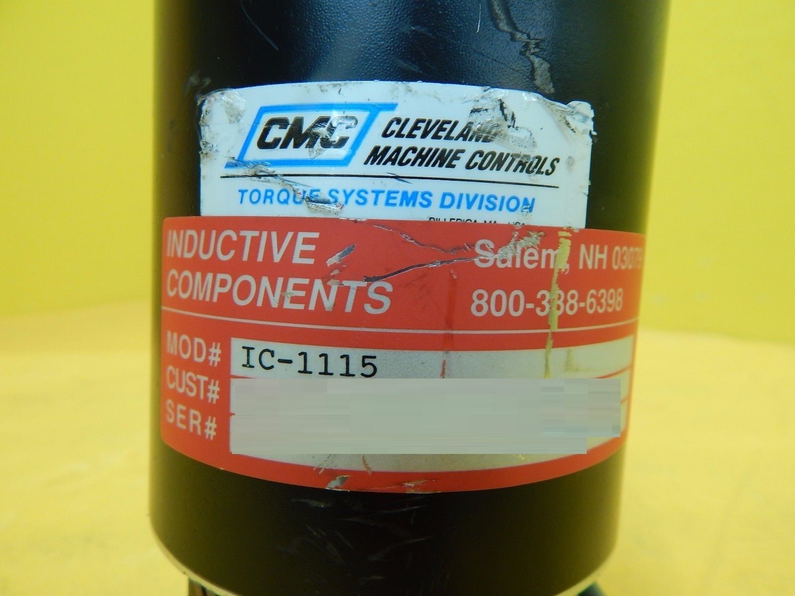 CMC Cleveland Machine Controls IC-1115 Servo Motor MTR0059 Used Working