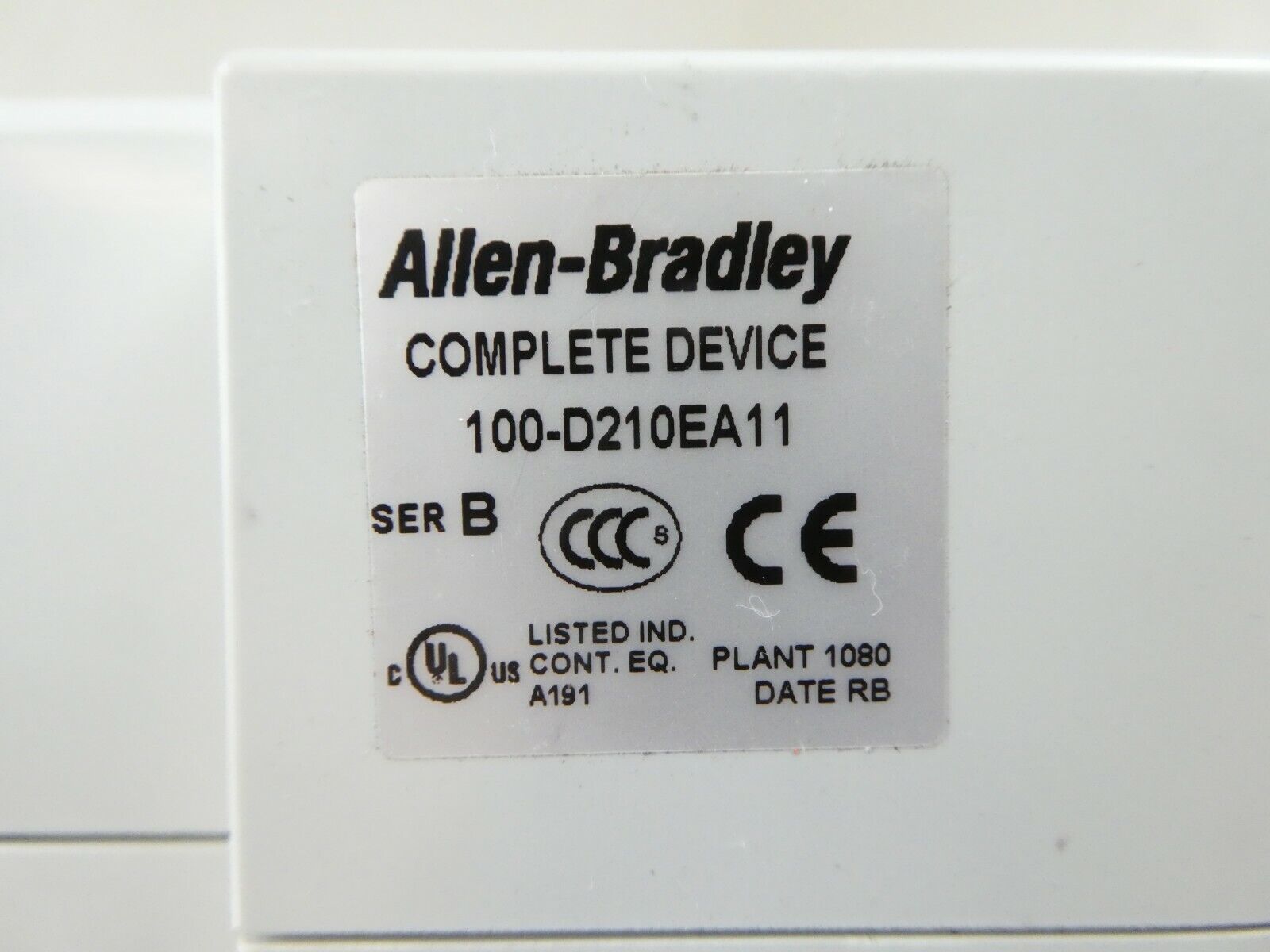 AB Allen-Bradley 100-D210EA11 Contactor 100-D210 210 EI 100-D AMAT Working Spare