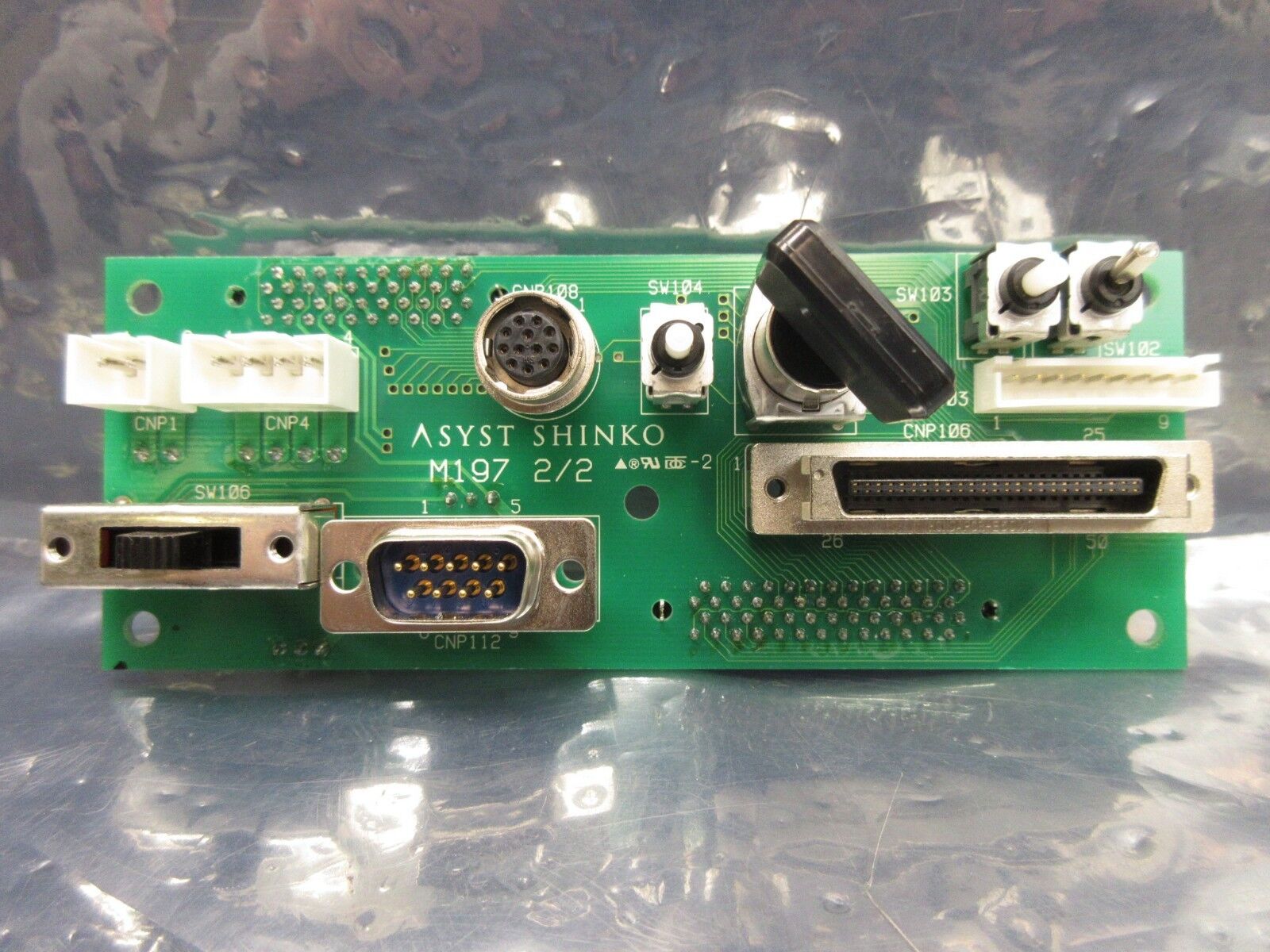 Asyst Shinko HASSYC810300 Operator Interface PCB with Key M197 2/2 Used Working