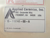 Novellus Systems 15-119741-00-A DFE/DAMACLEAN Ceramic Heater Cap Refurbished