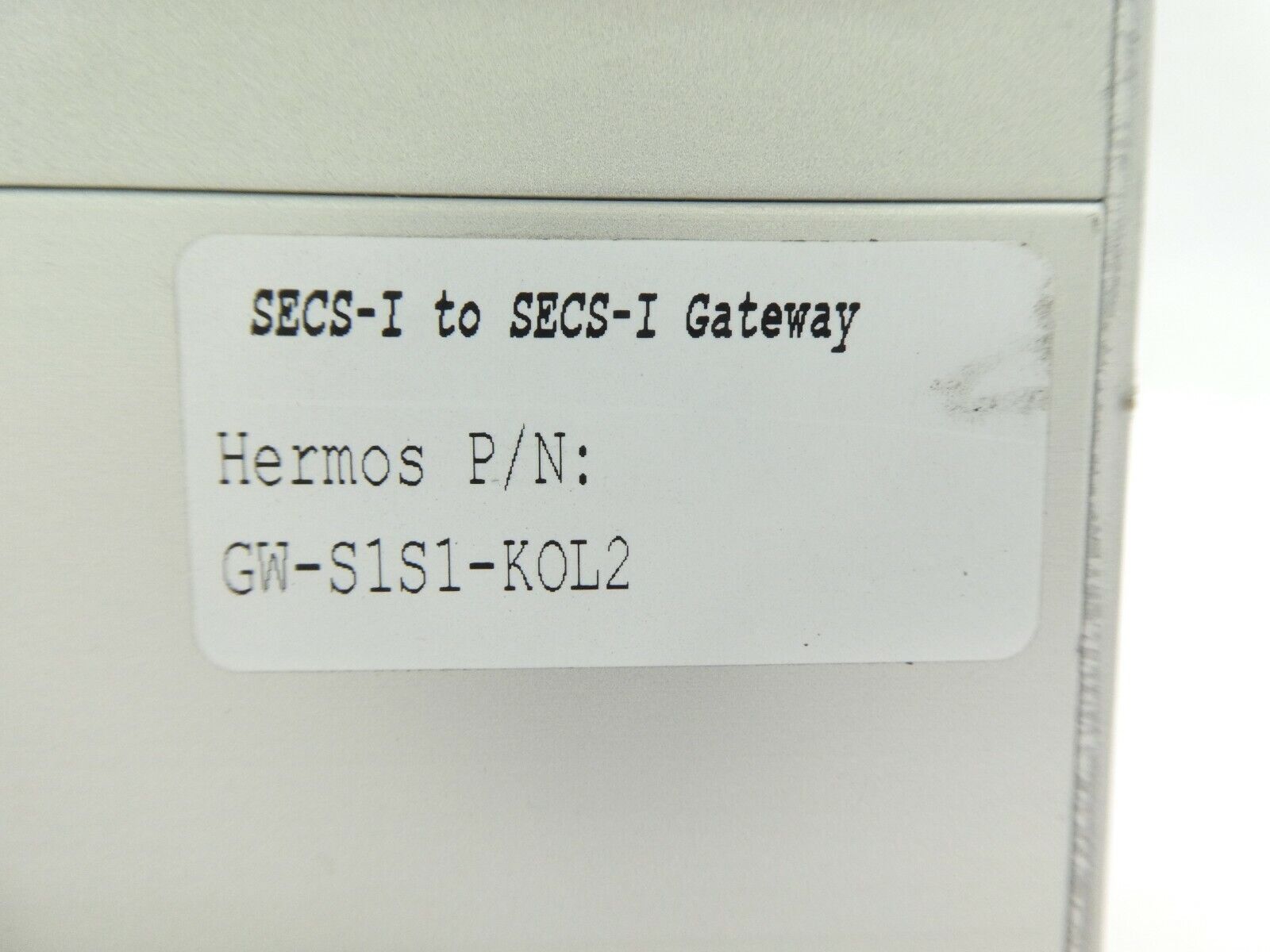 Hermos GW-S1S1-KOL2 SECS-I to SECS-I Gateway LON2XS Working Surplus
