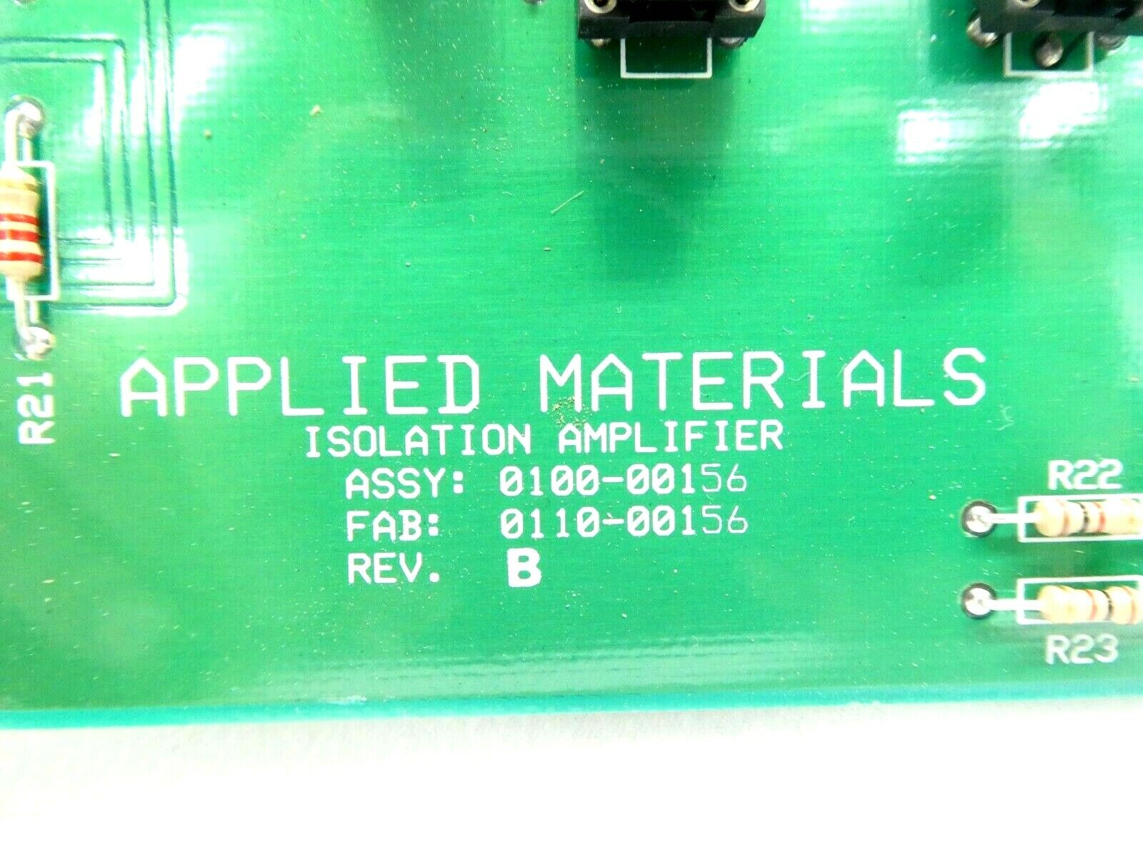 AMAT Applied Materials 0100-00156 Isolation Amplifier PCB Card Rev. B Working