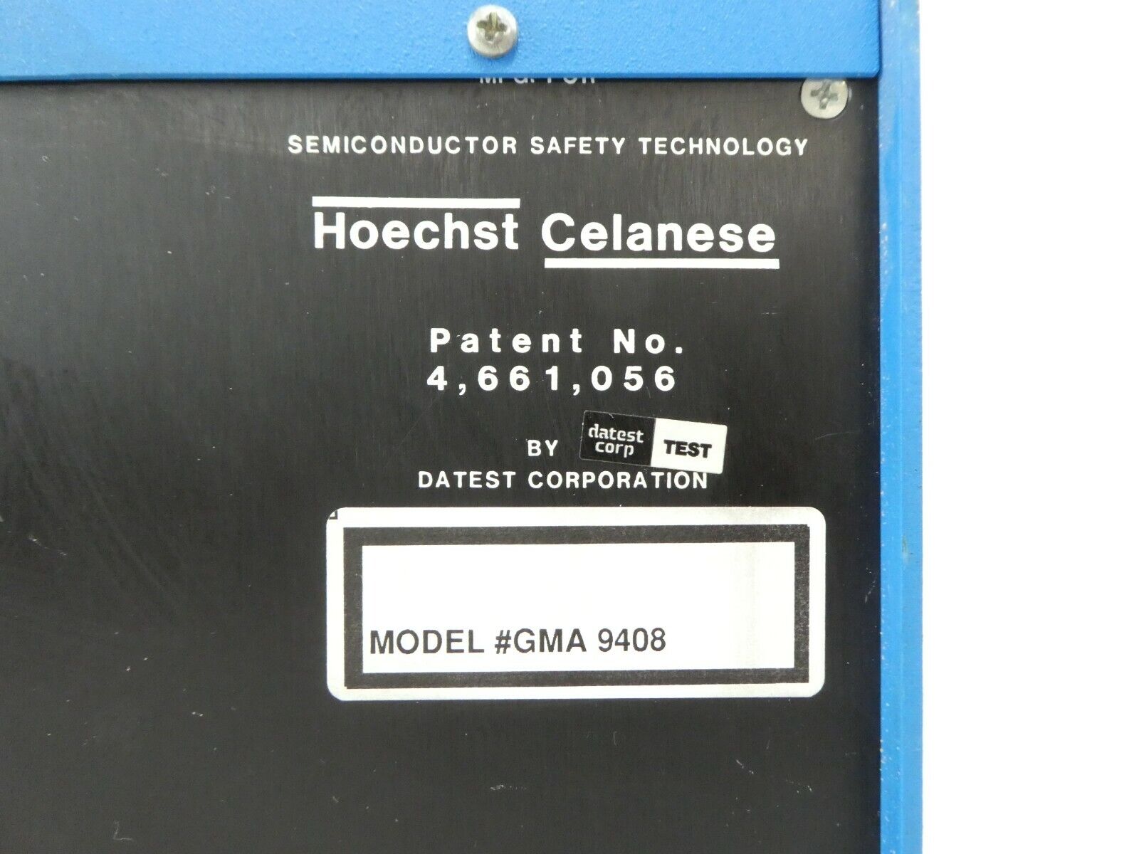 Hoechst Celanese GMA 9408 Guardian Reaction Chamber Controller Novellus As-Is